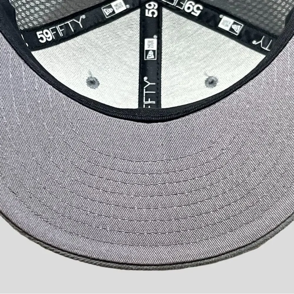 New Era USA Baseball Hat 59Fifty Cap Embroidered Star Logo Gray Mens Size 7